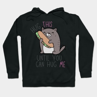 Cute Hug This Until You Can Hug Me Hoodie